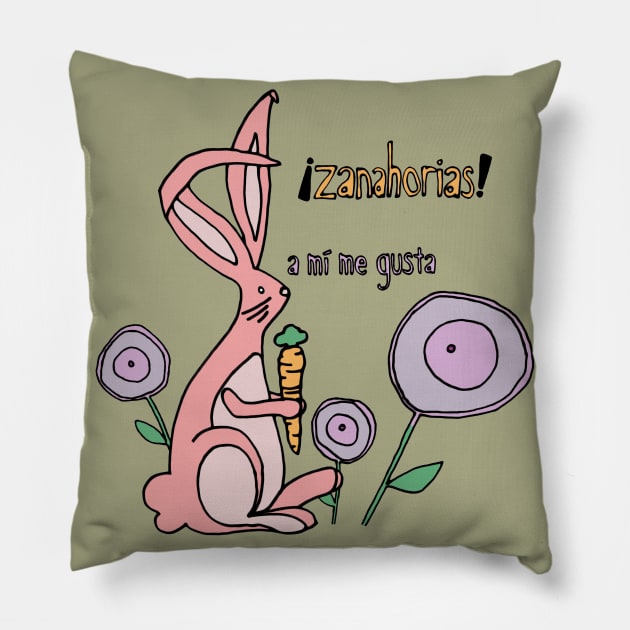 Zanahorias Pillow by Robitussn