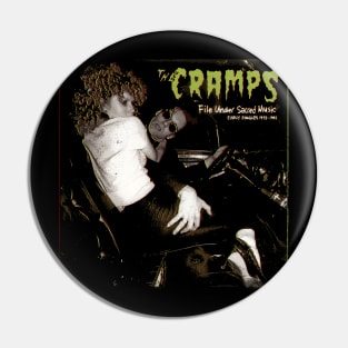 Twisted Tunes The Cramps Psychobilly Anthems Shirt Pin