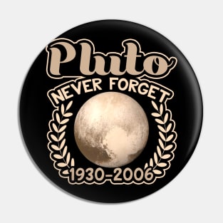 Planet Pluto 1930-2006 RIP Never Forget Memorial Pin