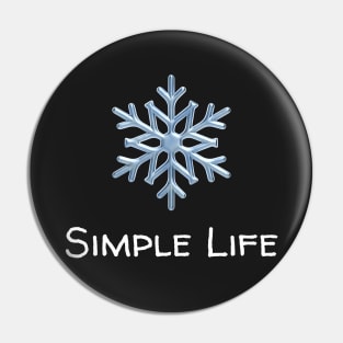 Simple Life - Snowflake Pin