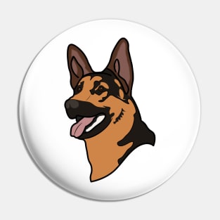 German Shepherd Guard Police Dog K9 Pin