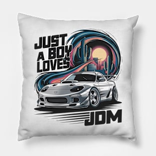 Just a Boy Who Loves JDM Pillow