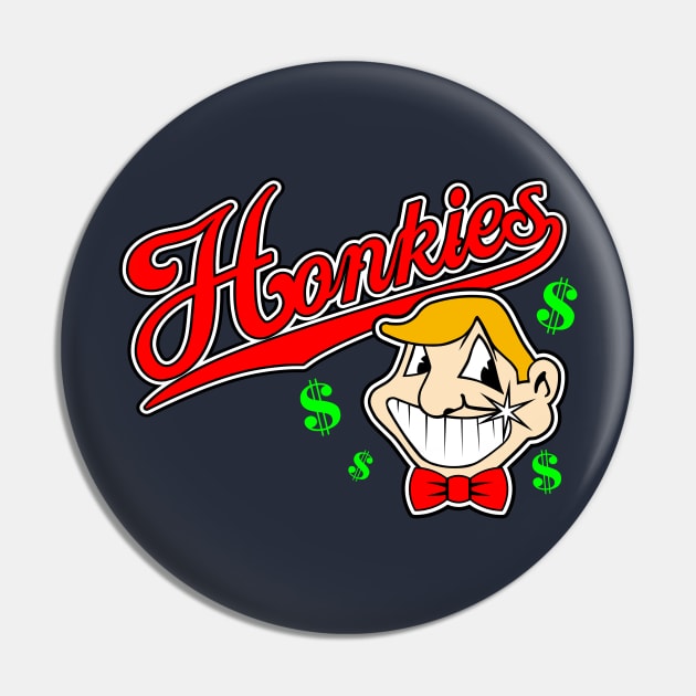 Caucasians Baseball Honkies Pin by Fuzzy Bear