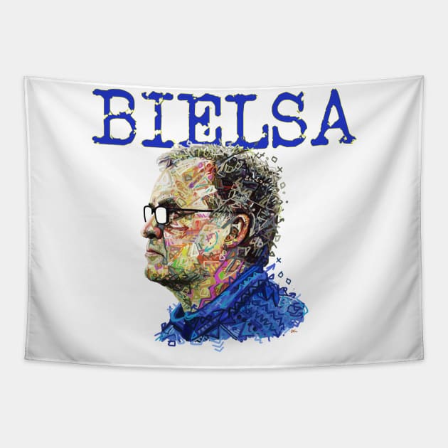 Marcelo Bielsa Abstract Tapestry by inkstyl