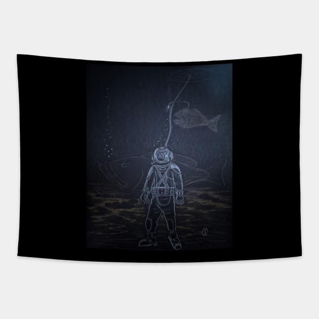 Deep Sea Diving Pressure Tapestry by Matt Starr Fine Art