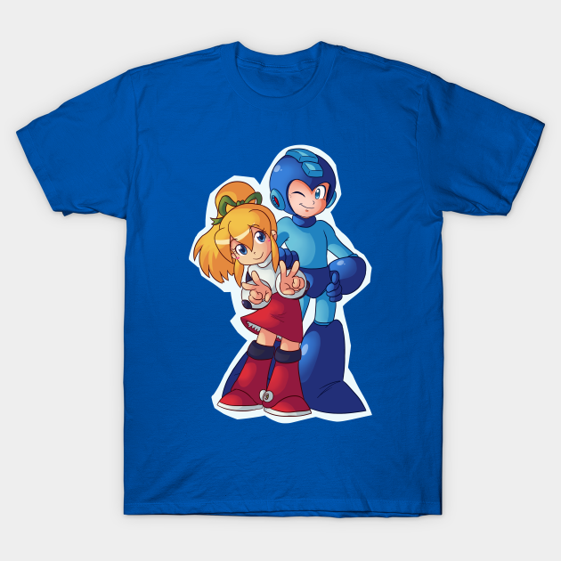 Rock And Roll Mega Man T Shirt Teepublic - roblox mega man