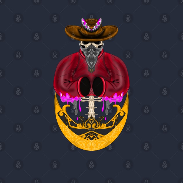 Cowboy Skull by Adarma