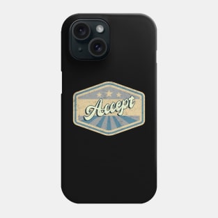 vintage Accept Phone Case