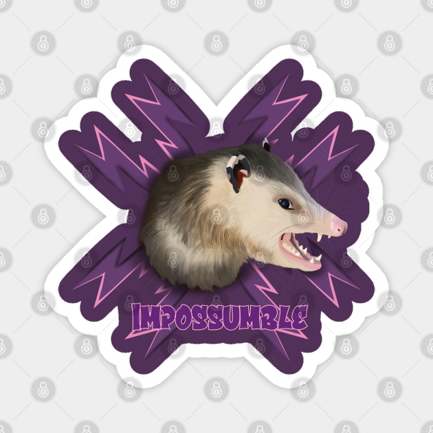 Screaming Possum Magnet by Suneldesigns