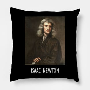 Sir Isaac Newton Portrait Art Pillow