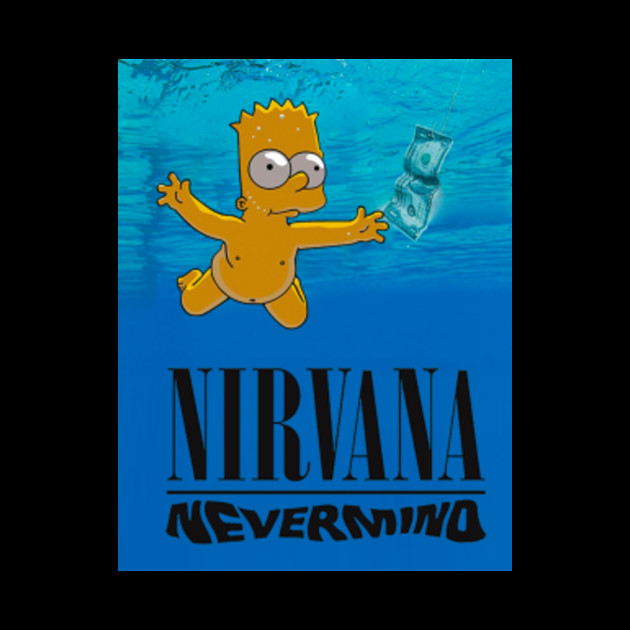 Get Wallpaper Bart Simpson Nirvana Nirvana Nevermind Album Cover Bart Simp Desktop Wallpaper
