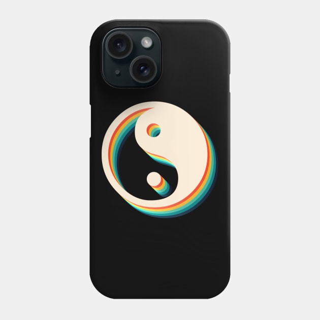 Ying Yang Symbol Retro Phone Case by McNutt