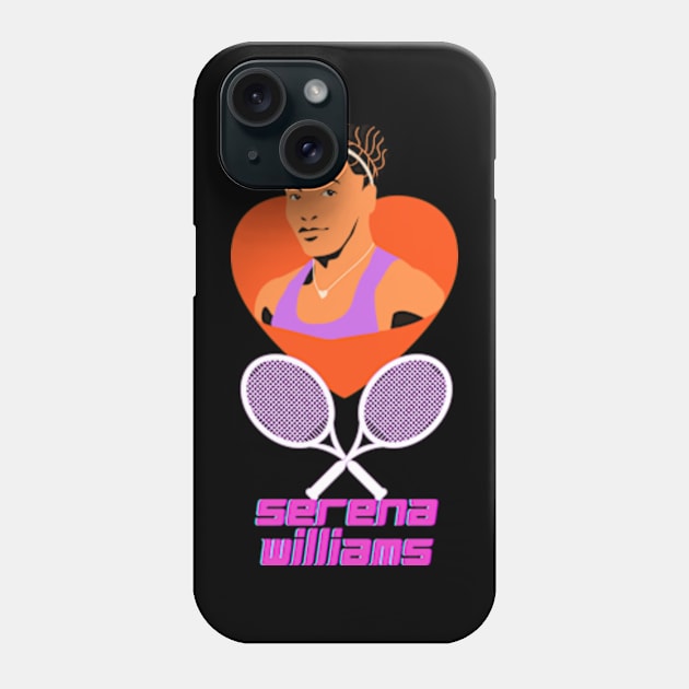 Serena Williams t-shirt. Phone Case by El Rey 