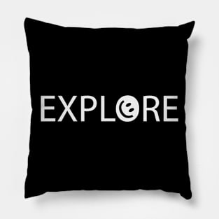 Explore exploring typography design Pillow