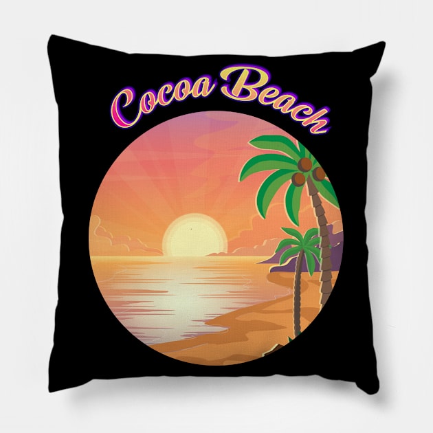 Cocoa Beach Pillow by kalponik