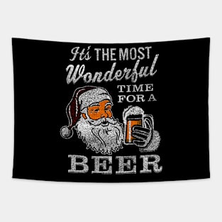 It's the Most Wonderful Time For a Beer Funny Tapestry