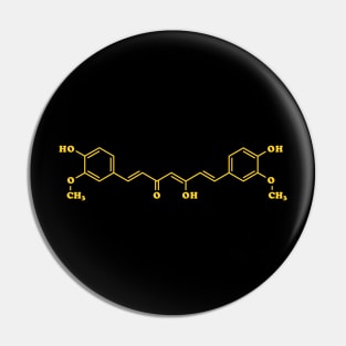 Turmeric Curcumin Molecular Chemical Formula Pin