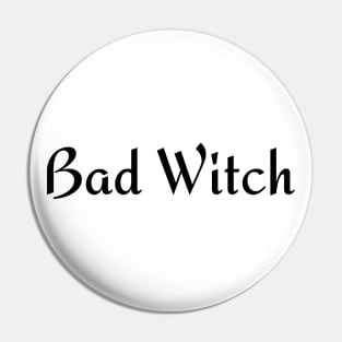 Bad Witch. Minimalistic Halloween Design. Simple Halloween Costume Idea Pin