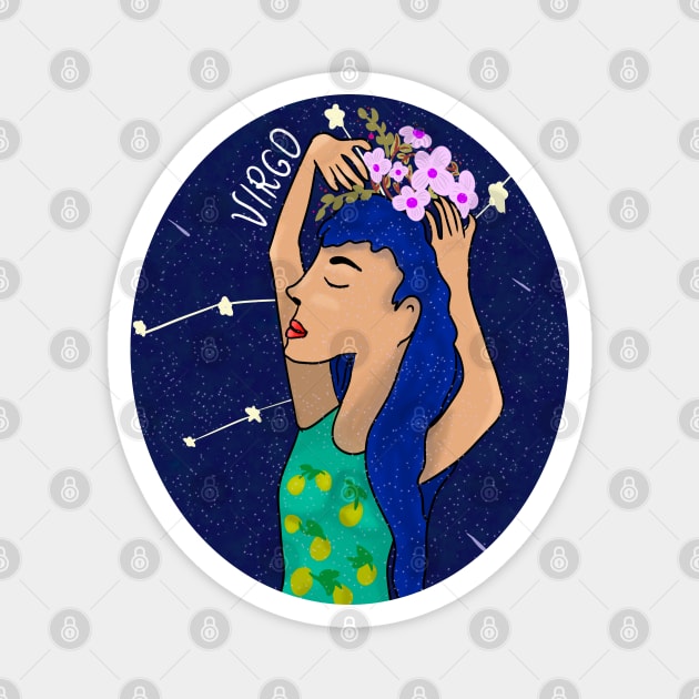 Virgo girl Magnet by Antiope