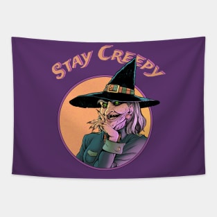 Stay Creepy Tapestry