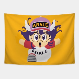 Arale chan running Tapestry