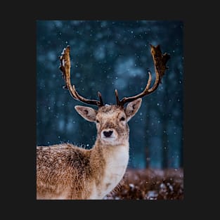 Deer in Snow T-Shirt