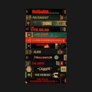 Retro Classic Horror Movie - Cassette Style T-Shirt