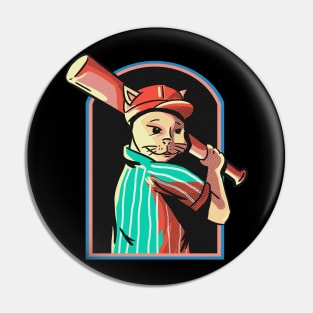 Baseball The Cat Pin