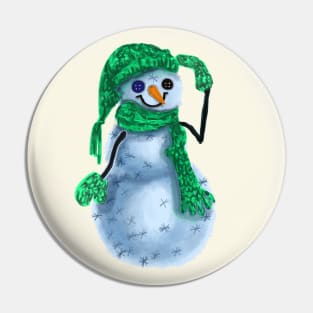 Snowman Pin