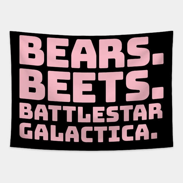 Bears Beets Battlestar Galactica Tapestry by colorsplash