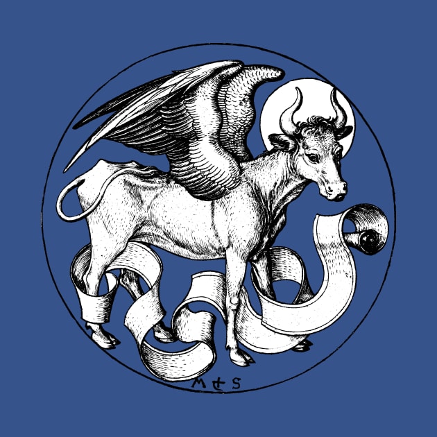 15th Century St Luke's Emblem Winged Bull by Pixelchicken