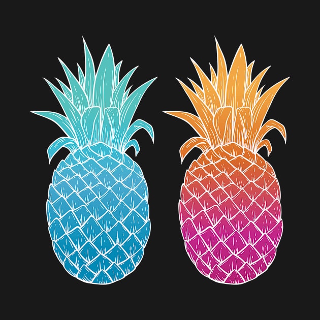 Tropical Summer Pineapples by bluerockproducts