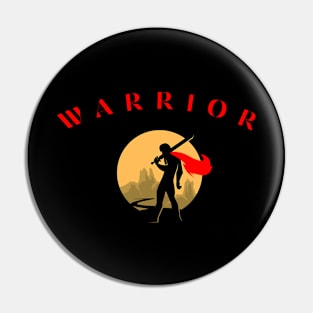 The Warrior Superhero Never Sleeps Pin