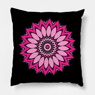 Pink Kaleidoscope Pillow