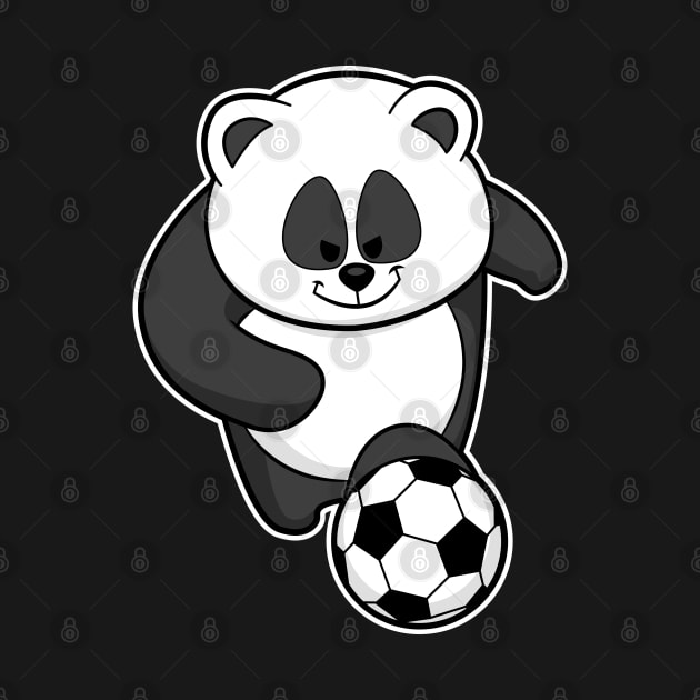 Panda as Soccer player at Soccer by Markus Schnabel