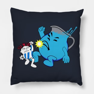 Fruit Drink Fighter - Blue Raspberry Pillow