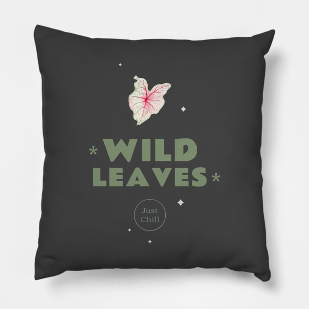 Wild Leaves Pillow by Precious Elements