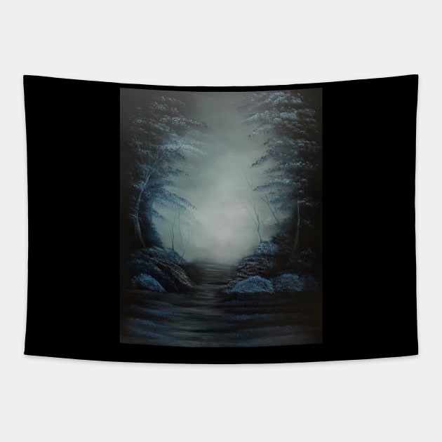 Dark Fantasy Forest Tapestry by J&S mason