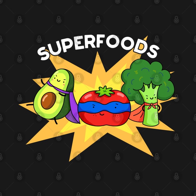 Superfoods Cute Food Veggie Pun by punnybone