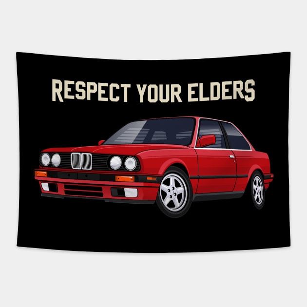 e30 m3 respect your elders Tapestry by masjestudio