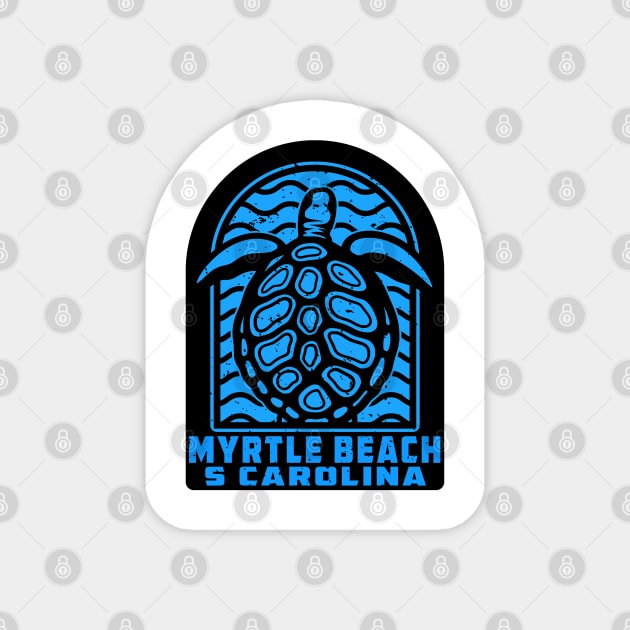 Myrtle Beach South Carolina Beach Sea Turtle Magnet by DD2019