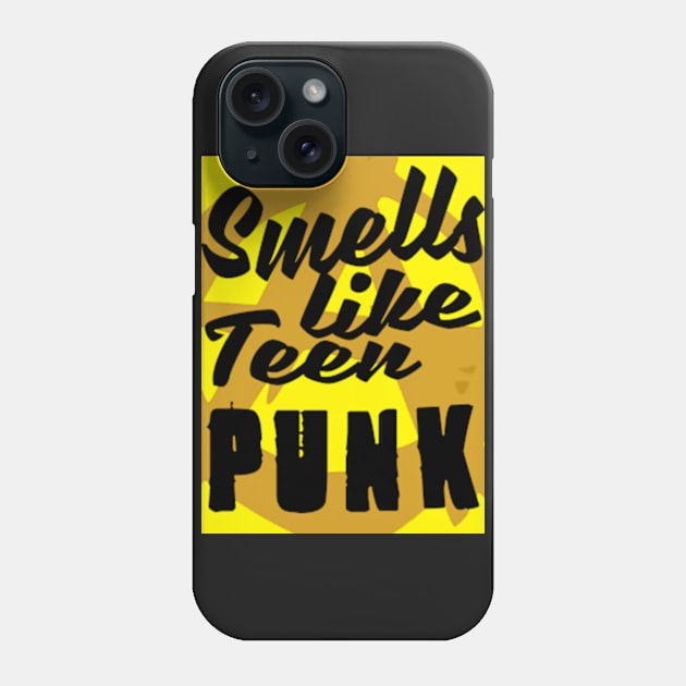 smells like teen punk tshirt NIRVANA parody yellow Phone Case by danygammerx