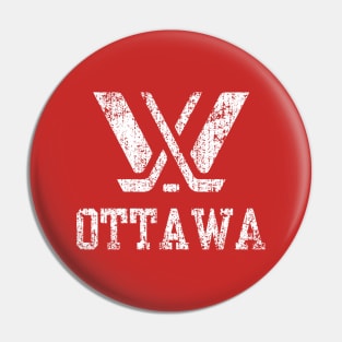 Distressed Ottawa PWHL Pin