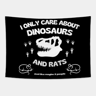 Dinosaurs And Rats, T Rex Skull Tapestry