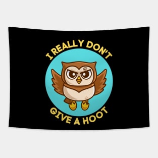 I Really Don't Give A Hoot | Owl Pun Tapestry