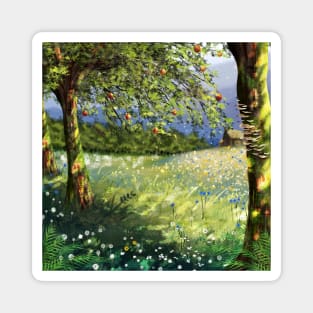 Orchard Scene Magnet