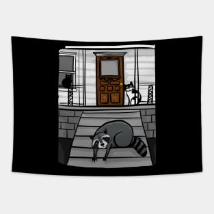 Trash Panda Porch Visit Tapestry