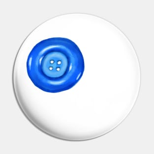 Blue Button Pin