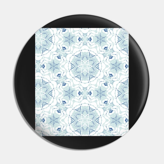 Mandala ornament - mint white Pin by kobyakov