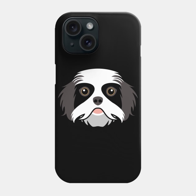 Shih Tzu dog face Phone Case by ShirtBricks